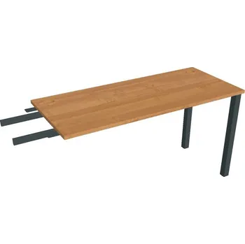 Psací stůl Stůl pracovní úzký UE 1400 RU řetězící do úhlu - OLŠE , ČERNÁ