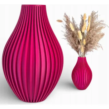 Váza Nerozbitná váza na květiny 20 cm Moderní švestková váza dekorace boho