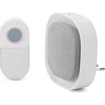 Bezdrátový zvonek do zásuvky + tlačítko a baterie, s nočním světlem