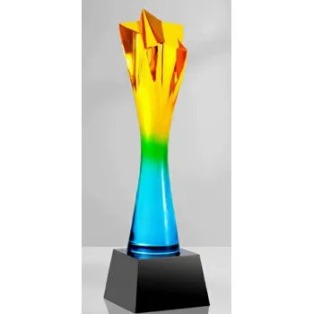 ETROFEJE plaketa sklo 7404 STAR + krabička