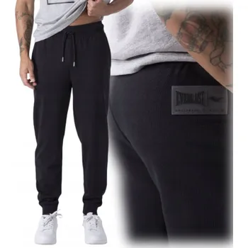EVERLAST bavlněné tepláky FRENCH TERRY vel. M černé