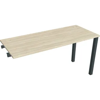 Psací stůl Stůl pracovní úzký UE 1400 R řetízící rovné - AKÁT , ČERNÁ