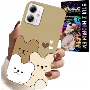 Pouzdro na mobilní telefon POUZDRO PRO MOTOROLA MOTO G54 5G - MEDVÍDEK, MEDVÍDCI PRO NEJMENŠÍ DĚTI