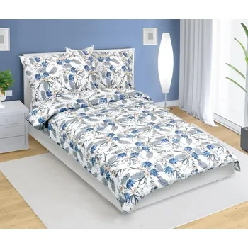 Povlečení Povlečení krepové Modrá BX1001023 - 140x220, 70x90 cm