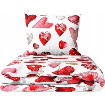 Povlečení KREPOVÉ POVLEČENÍ 160x200 cm + 2x70x80 cm - VALENTÝN BÍLÝ