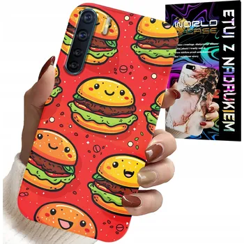 Pouzdro na mobilní telefon POUZDRO PRO OPPO A91 - SLADKÉ USMĚVAVÉ BURGERY OBAL