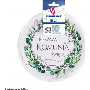 Talíř Svaté Přijímání Odpd33644 18CM Papírový talíř