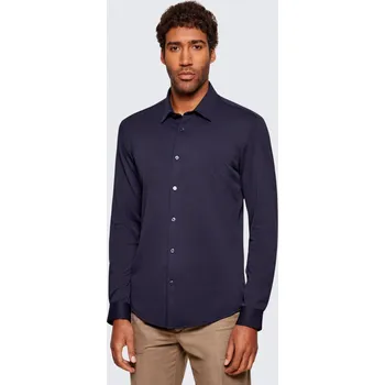 Pánská košile Pánská košile BOSS Black P-ROAN-K-F-261 50556948 modrá Velikost: XL