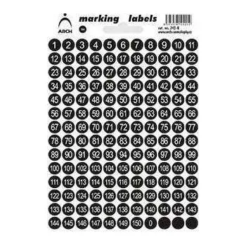 Speciální papír Označovací etikety - kolečka 8mm s čísly