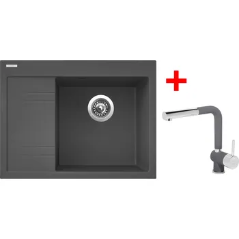 Granitový dřez Sinks RIM 650 P Titanium + Mix 3 P GR RIM 650 P Titanium + Mix 3 P GR