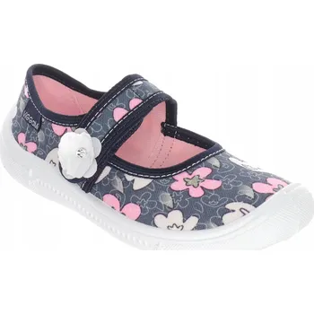 Dámská obuv Dívčí papuče s kytičkami šedé Vi-GGa-Mi, vel. 33