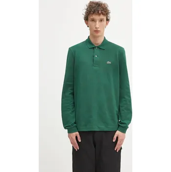 Pánská móda Bavlněné tričko s dlouhým rukávem Lacoste L1312 132, L, zelená, 77X