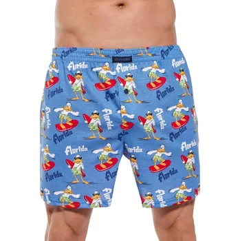 Pánské spodní prádlo Pánské trenýrky 011/153 Classic plus - CORNETTE světle modrá 4XL