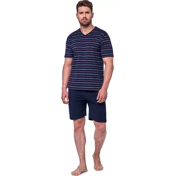 Pánské pyžamo Pánské pyžamo 330/49 Various - CORNETTE tmavě modrá XL