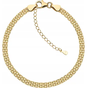 Náramek ZLATÝ DÁMSKÝ NÁRAMEK BISMARK OCEL CHIRURGICKÁ NEREZOVÁ 316L 22 CM