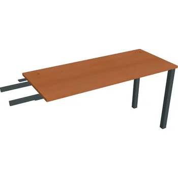 Psací stůl Stůl pracovní úzký UE 1400 RU řetězící do úhlu - TŘEŠEŇ , ČERNÁ