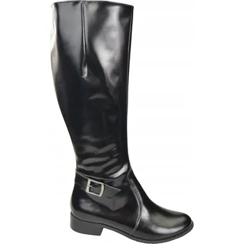 Dámské kozačky Elitabut Dámské kozačky po kolena, plochý podpatek, velikost 42