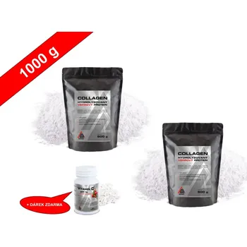 Kloubní výživa AKCE Collagen Vepřový VALKNUT 2x 500 g + dárek zdarma +dárek zdarma Vitamin C s šípkem (60 kapslí)