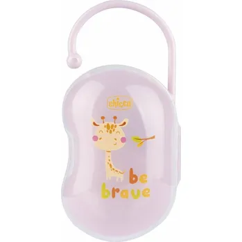 klip na dudlíky Chicco Pouzdro na dudlík dvojitý Žirafa