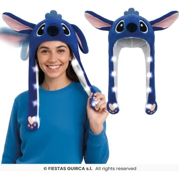 Karnevalový doplněk Čepice modrá koala se světlem LILO