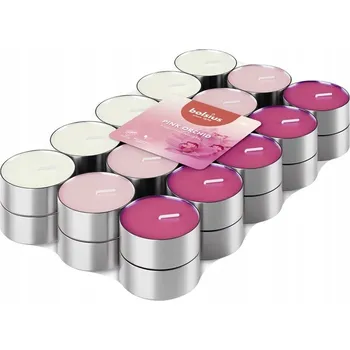 Svíčka Parafínová čajová svíčka Pink Orchid Bolsius 30 ks