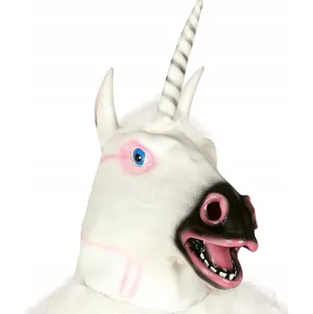 Karnevalová maska Maska na obličej Twoje stroje latex zvířata bílá