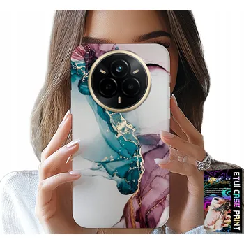 Pouzdro na mobilní telefon POUZDRO pro Realme 14 Pro 5G - Elegantní mramorový design, módní dámské pouzdro