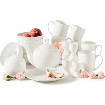 Talíř PORCELÁNOVÁ SNÍDAŇOVÁ SADA 26 ks AD BELLA KONSIMO