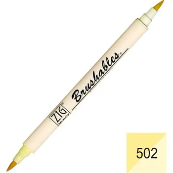 Kuretake štetcový fix oboustranný ZIG Brushables, 502 butter