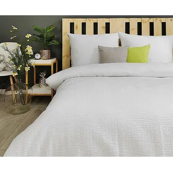 Povlečení Krepové povlečení PREMIUM bílé jednobarevné jemné silné 160x200 bavlněné