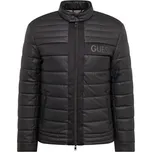 GUESS Přechodná bunda černá / černý melír