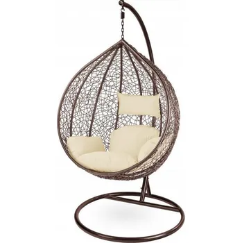 Křeslo Textilomanie KOKON Umělý Ratan Hnědá