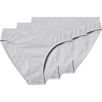 Kalhotky esmara® Dámské kalhotky s BIO bavlnou, 3 kusy (šedá, XS (32/34))