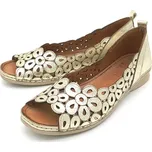 Dámské kožené baleríny 5612-315 Iberius zlatá