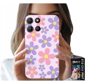 Pouzdro na mobilní telefon POUZDRO PRO MOTOROLA MOTO G15 - BAREVNÉ SEDMIKRÁSKY, SEDMIKRÁSKY, KVĚTINY