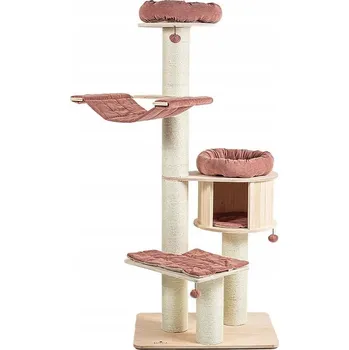 Natural Paradise škrabadlo pro kočky – limitovaná edice: starorůžová, výška 175 cm