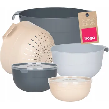 SADA KUCHYŇSKÝCH MISEK S VÍKY NÁDOBÍ MISKY CEDNÍK SÍTO 7 ks