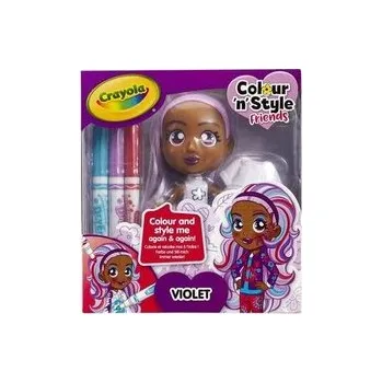 Panenka Lalka Colour'n'Style Friends Violet CRAYOLA