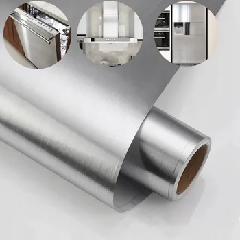 Tapeta FÓLIE SAMOLEPICÍ HLINÍKOVÁ TAPETA BROUŠENÝ HLINÍK 500x60CM