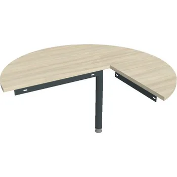 Psací stůl Stůl jednací levý GP 22 L N - AKÁT , ČERNÁ Ral 9005