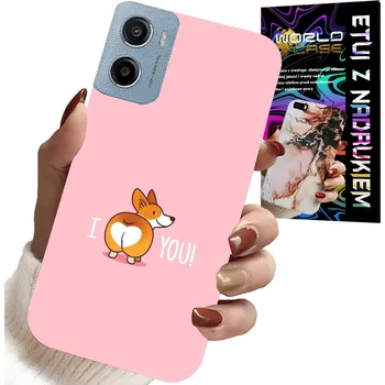 Pouzdro na mobilní telefon POUZDRO PRO MOTOROLA E15 / G05 - ZÁBAVNÝ OCHRANNÝ KRYT SE PSEMI KRYT TĚ