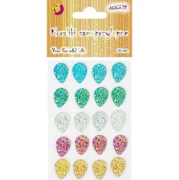 Samolepící dekorace Kamínky samolepící - slzičky na blistru