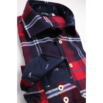 Pánská košile LUIZ Pánská flanelová košile Nikolas 180 Velikost: 45