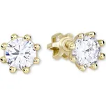 Soliter Zlaté náušnice se zirkony 236 001 00895 + 2 měsíce na vrácení zboží