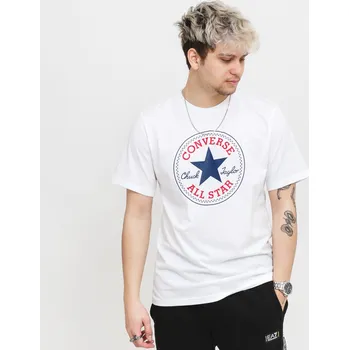 Converse Tričko Go-To All Star Patch Velikost XS Bílé - 10025459-A03
