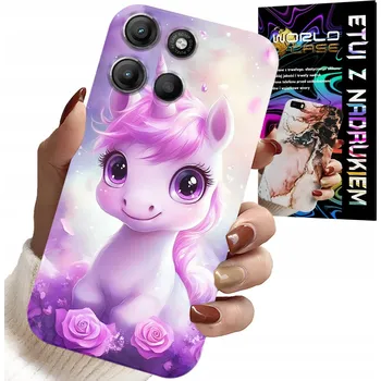 Pouzdro na mobilní telefon POUZDRO PRO MOTOROLA MOTO G15 - ROZTOMILÝ JEDNOROŽEC, POUZDRO PRO DĚTI