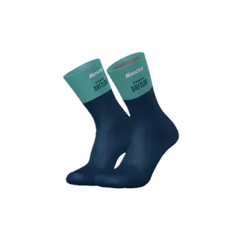 Pánské ponožky Trek cyklistické ponožky replika Santini týmu Driftless, tmavě modrá - XL/XXL