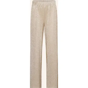 Dámské kalhoty Garcia Dívčí Kalhoty S Třpytivou Nití, béžová / stříbrná, 158