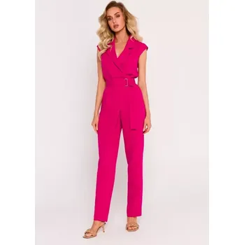 Dámský overall M780 Kombinéza s asymetrickým vzorem - fuchsiová EU S