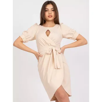 Dámské šaty Šaty LK SK 508622.06P světle béžová 38